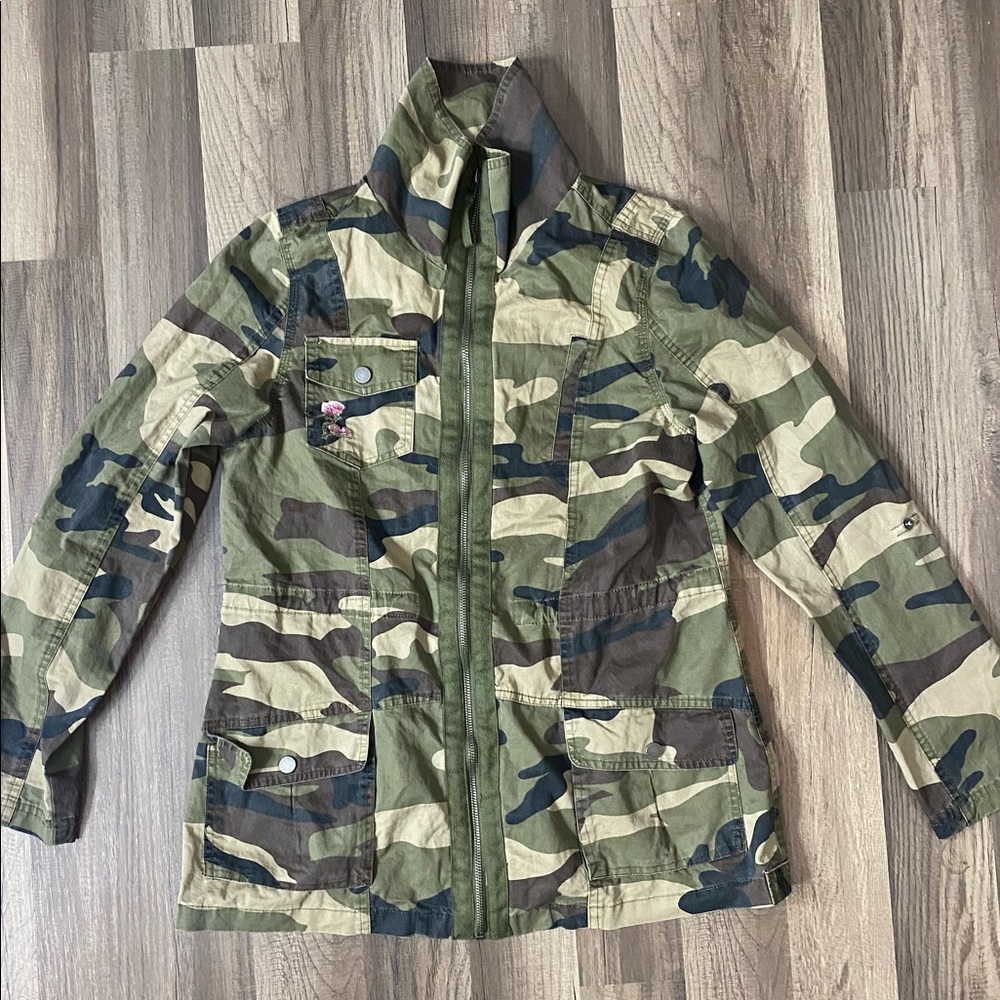 Camo floral jacket